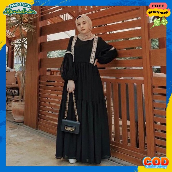 Jual Bsju Gmis Cewek Cantik Kekinian Gamis Ibuibu Pengajian Games Maxy