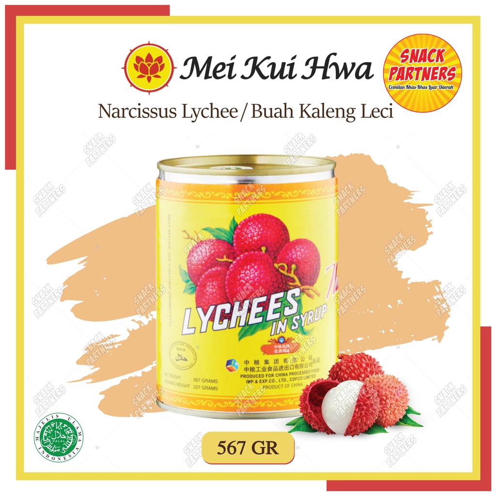 Jual NARCISSUS LYCHEES In Syrup 567 GR Buah Kaleng Leci Dalam Sirup