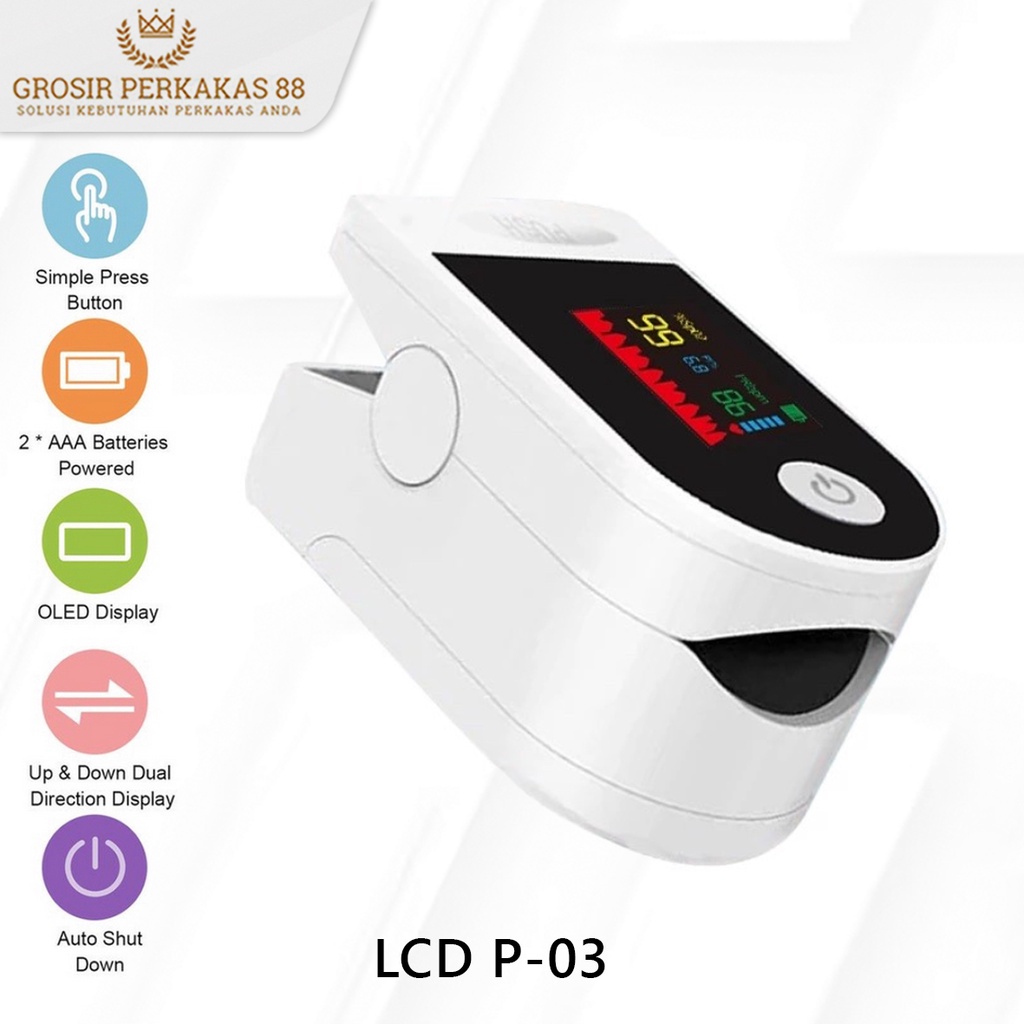 Jual Oximeter Oxymeter Alat Ukur Saturasi Oksigen Darah Oksimeter Pulse