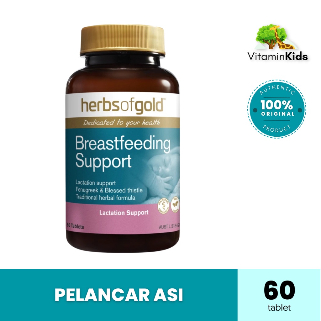 Jual Herbs Of Gold Breastfeeding Support Pelancar Asi Tablet