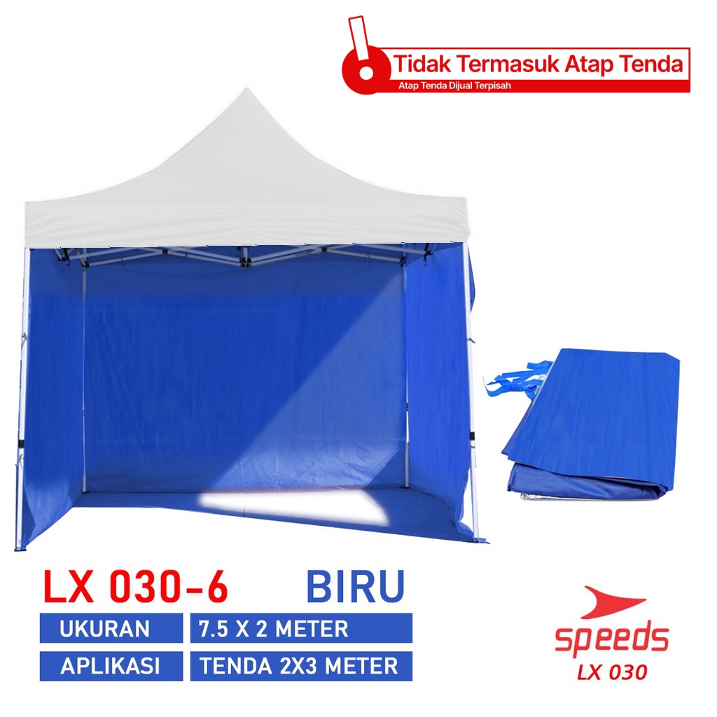 Jual SPEEDS Tenda Terpal Lipat Ukuran 2x2m Berbahan Oxford 600D Atap