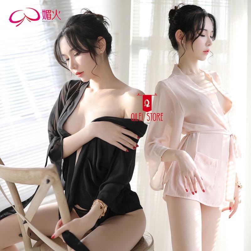 Jual Lingerie Sexy Kimono Swimsuit Outer Baju Tidur Wanita Dewasa