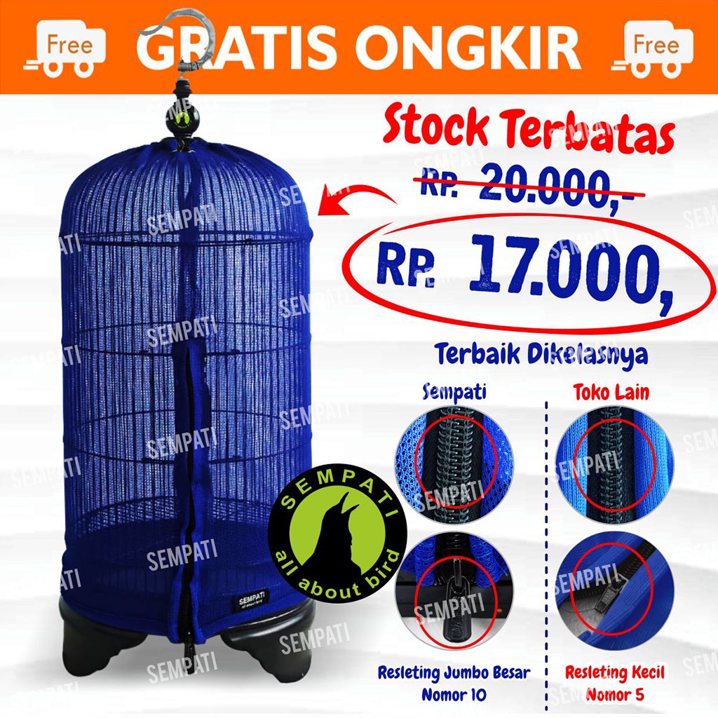 Jual KERODONG KRODONG SANGKAR KANDANG BURUNG LOVEBIRD TRANSPARAN MEREK