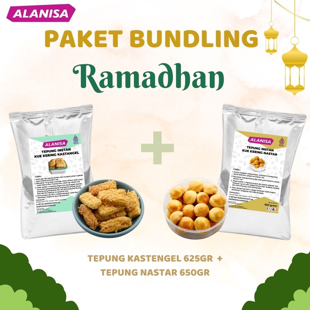 Jual PAKET BUNDLING RAMADHAN TEPUNG KASTENGEL 625GR TEPUNG NASTAR