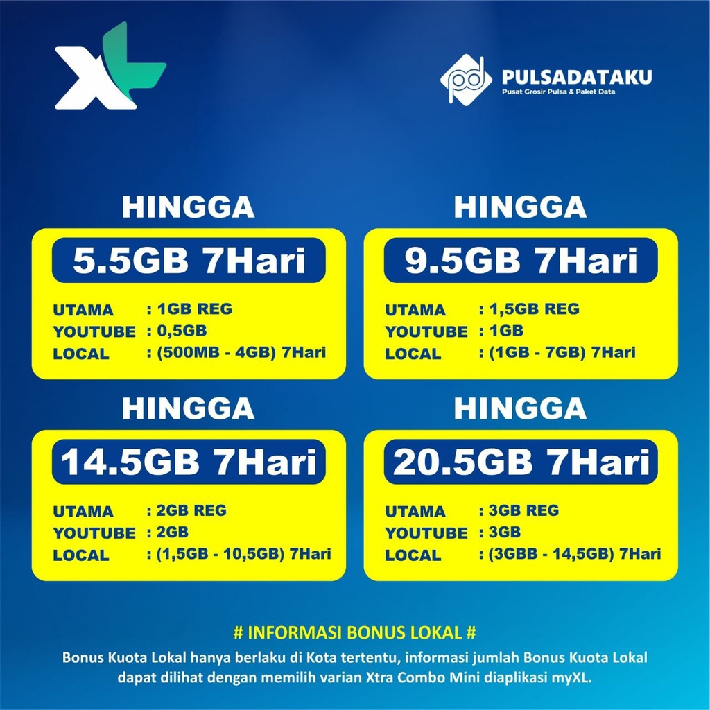 Jual PAKET DATA XL XTRA COMBO XTRA COMBO FLEX HOTROAD TERMURAH Shopee