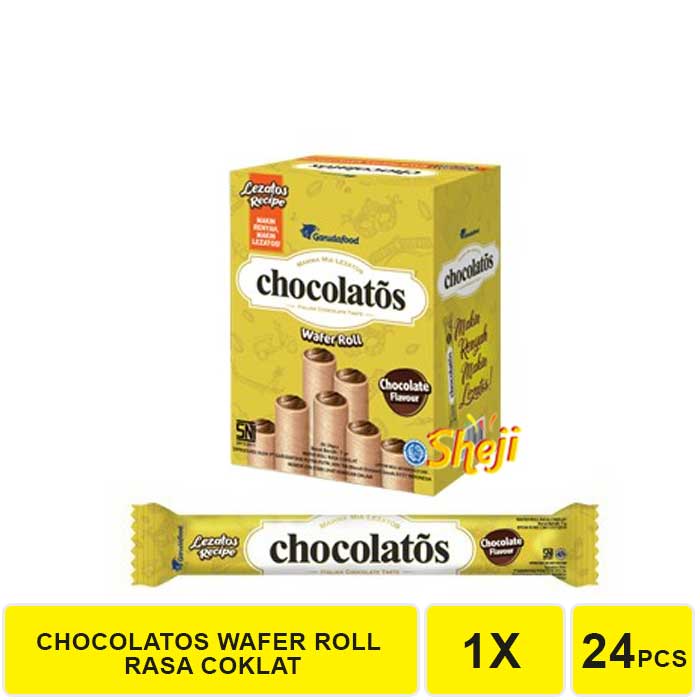 Jual CHOCOLATOS WAFER ROLL ISI 24 PCS Shopee Indonesia