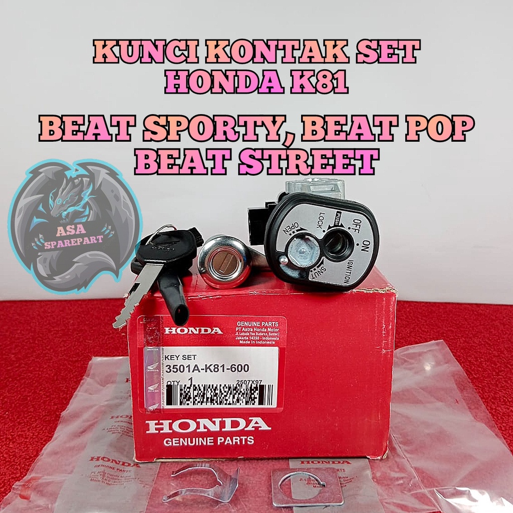 Jual Kunci Kontak Kunci Jok K Asli Original Motor Honda Beat Pop