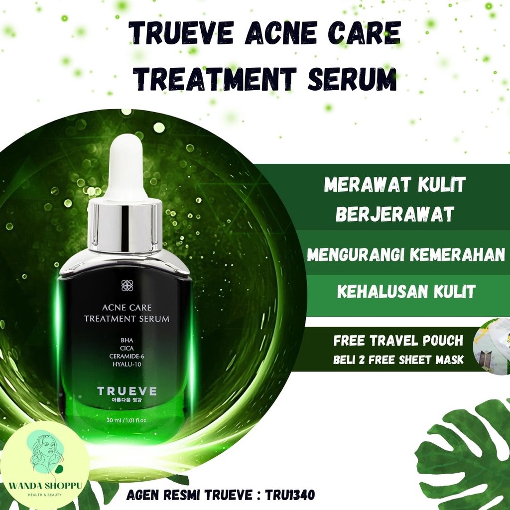 Jual Trueve Acne Treatment Serum Acne Serum Bha Cica Ml Shopee