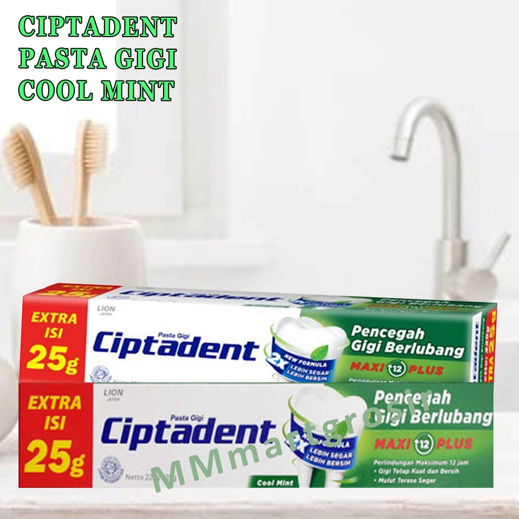 Jual Ciptadent Pasta Gigi Cool Mint Maxi Plus Net 225g 25g Shopee