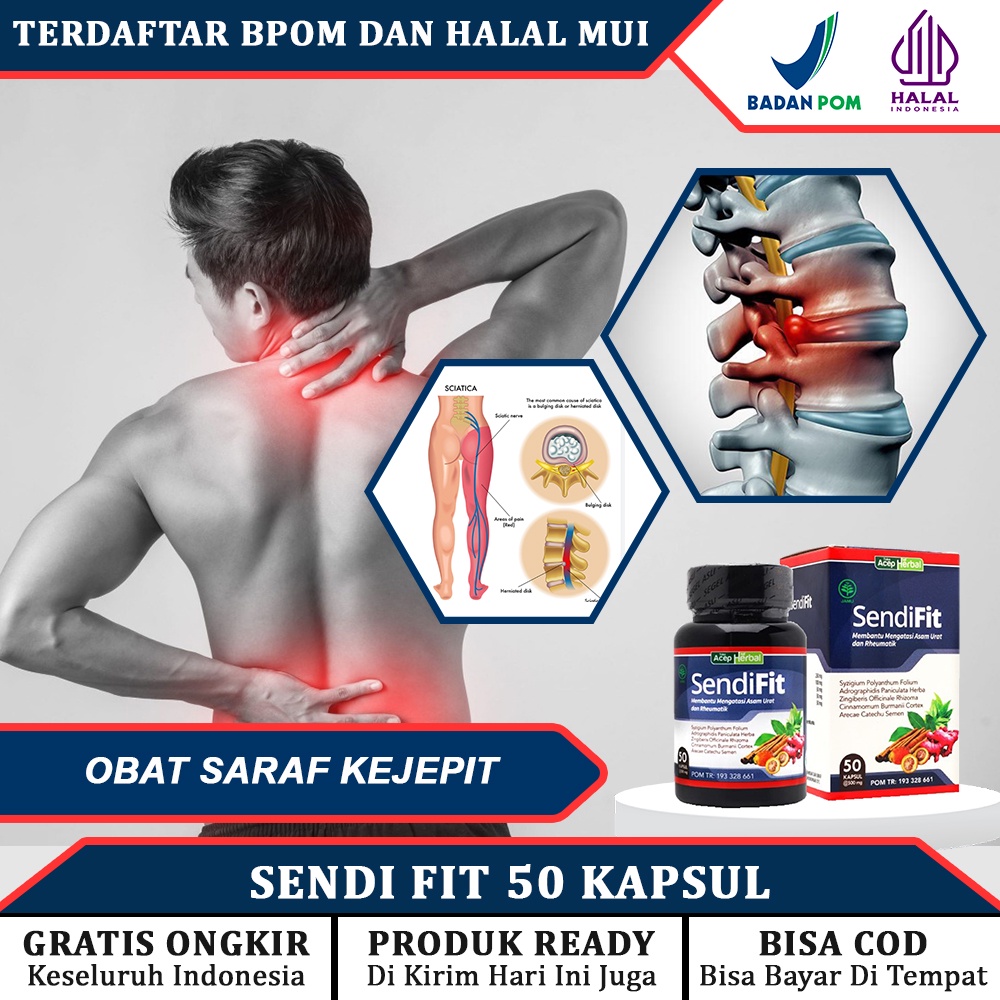 Jual Sendifit Asli Original Obat Saraf Kejepit Syaraf Kejepit Di