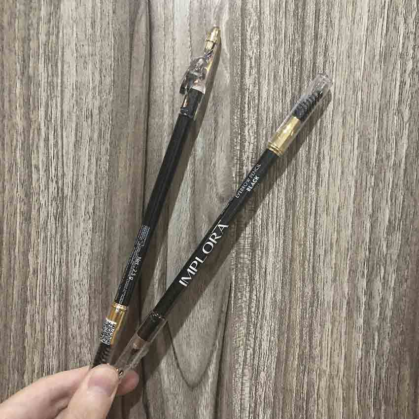 Jual IMPLORA Eye Brow Pencil 2 IN 1 PENSIL SERUTAN SIKAT