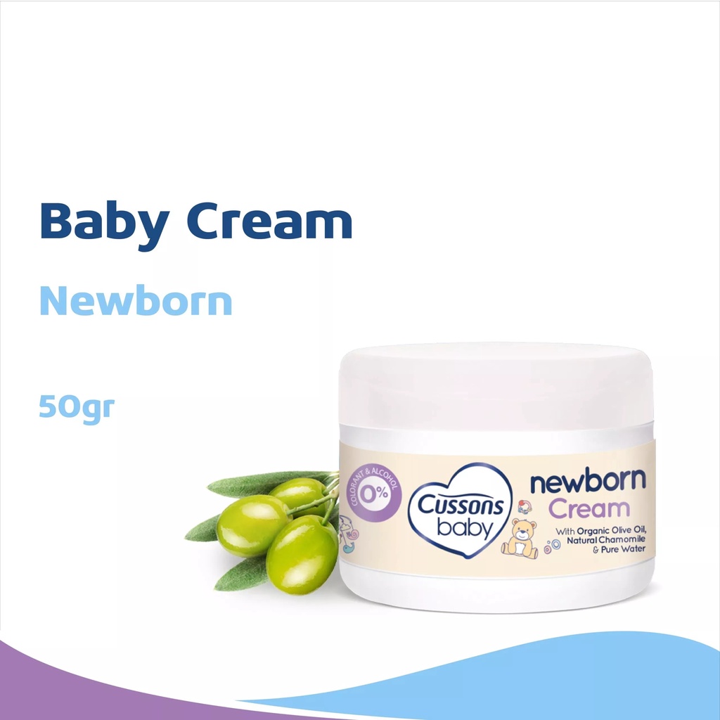 Jual CUSSONS BABY CREAM 50gr NEWBORN KRIM BAYI CUSSON ORGANIC OLIVE OIL