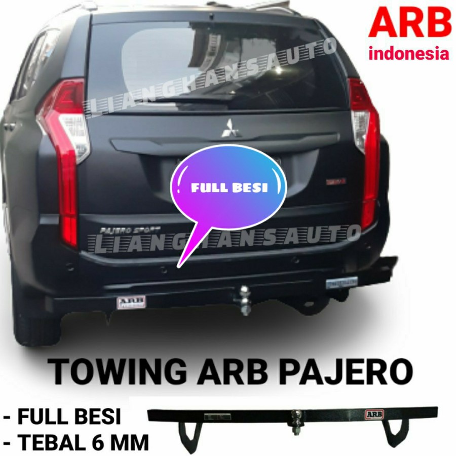 Jual Towing Bar Arb Pengaman Bemper Belakang Arb Full Besi Pajero Sport