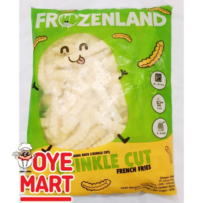 Jual Frozenland Crinkle Cut Kg Kentang Goreng Beku Shopee Indonesia