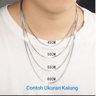 Jual Kalung Titanium Pria Terbaru Dua Layer Anti Karat Dan Luntur Model