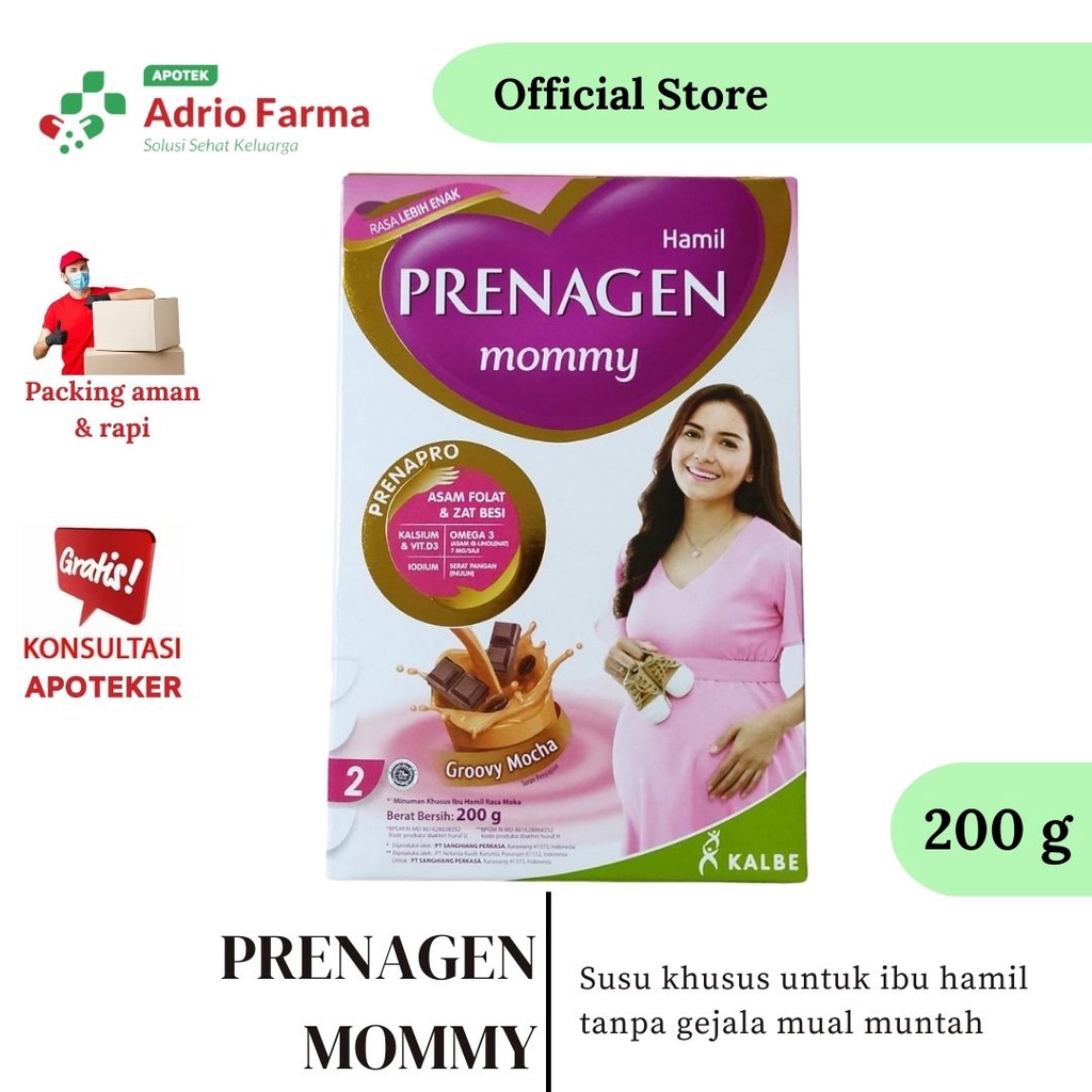 Jual Susu PRENAGEN MOMMY Box 200Gram Varian Rasa VANILA COKELAT