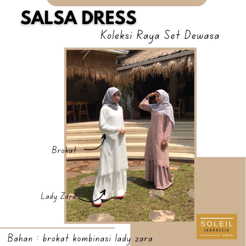 Jual Salsa Dress Gamis Koleksi Lebaran By Soleil Indonesia Shopee