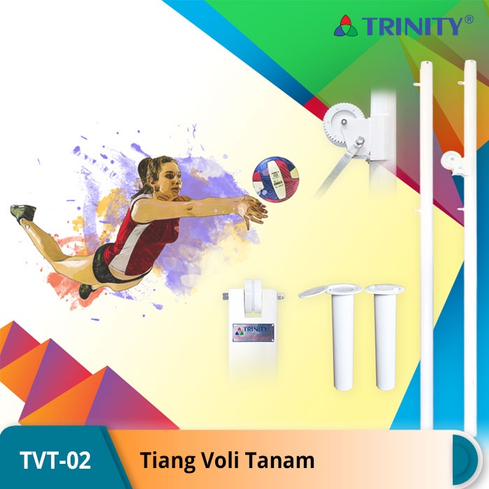 Jual Tiang Bola Voli Tanam TVT 02 TRINITY Shopee Indonesia