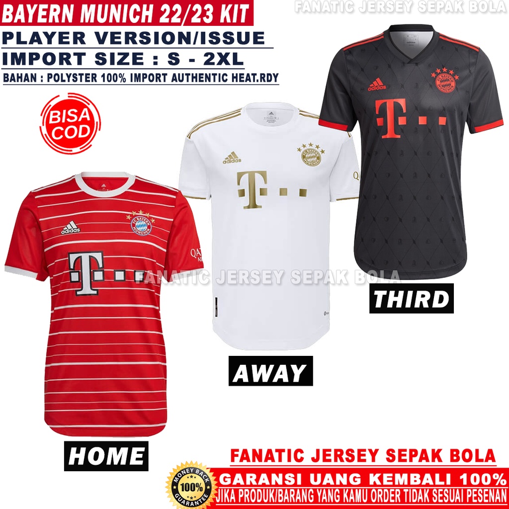 Jual Jersey Sepak Bola Player Version Munchen Home Home Away