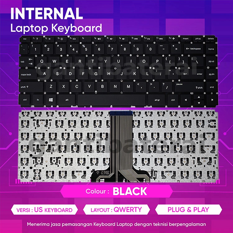 Jual Keyboard Hp Bs Bw Tpn Q Q G Black Non Frame