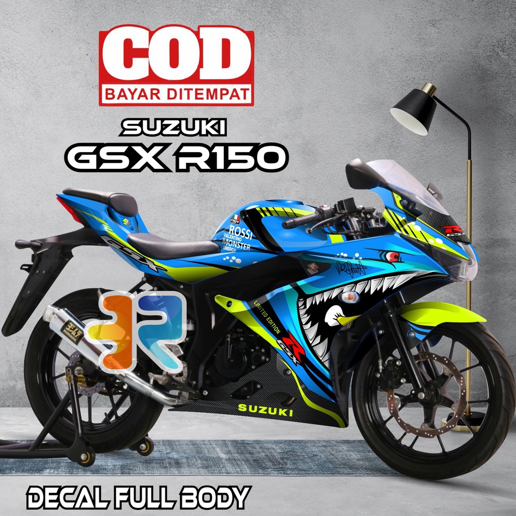 Jual Decal Gsx R Stiker Full Body Variasi Desain Shark Shopee