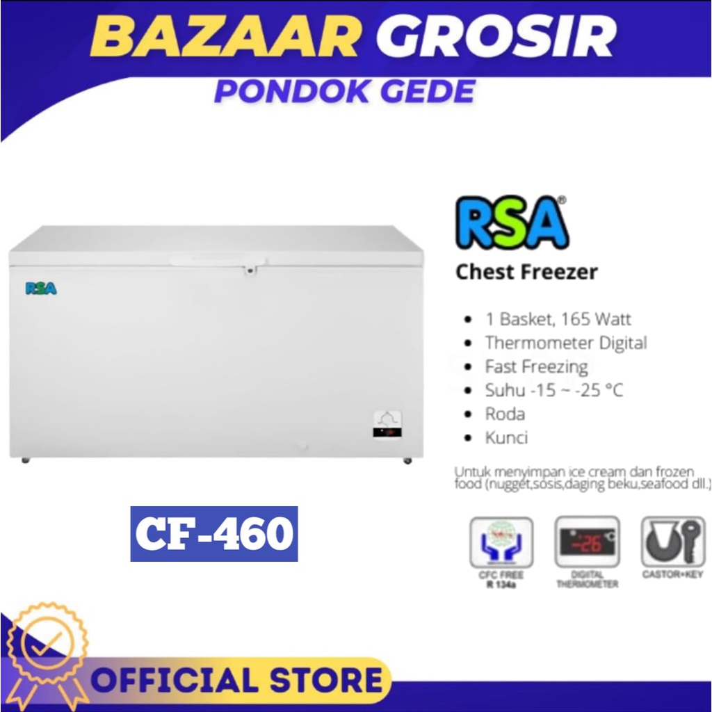 Jual Chest Freezer Rsa Cf Cf Cf Freezer Box Frozen