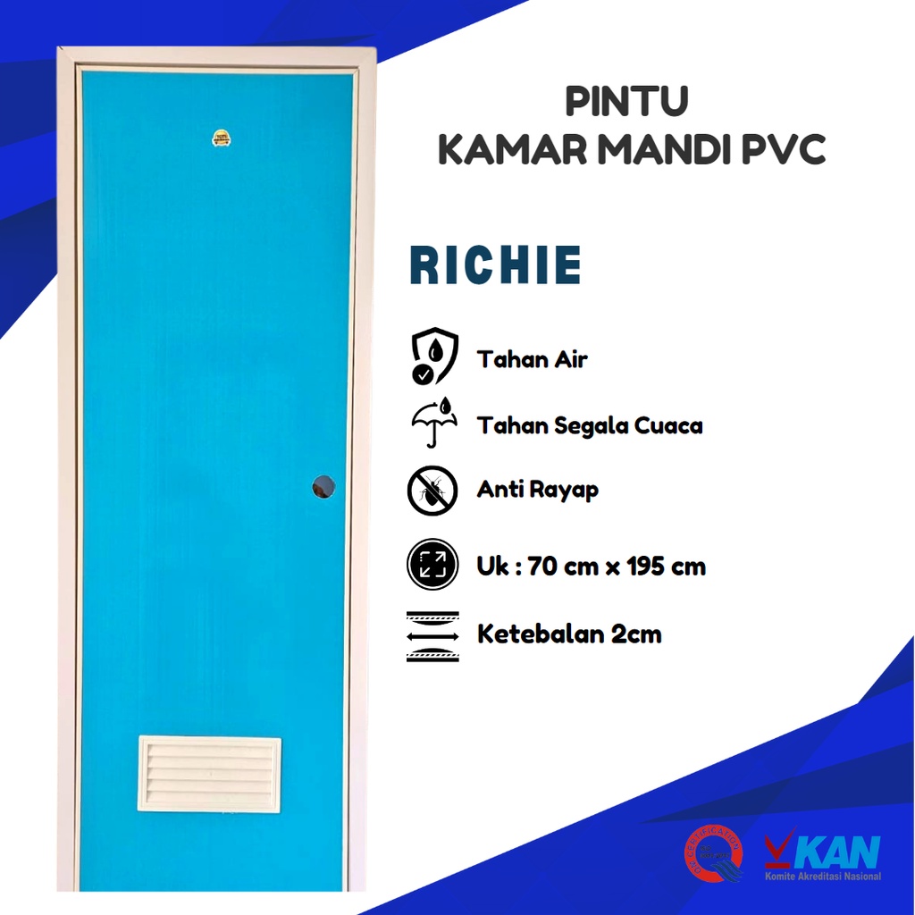 Jual Pintu Kamar Mandi PVC Tebal 2 Cm Richie Shopee Indonesia