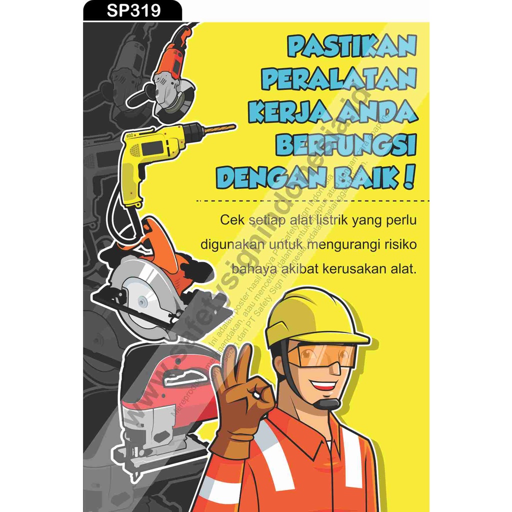 Jual Sp Poster K Safety A Pastikan Peralatan Kerja Anda