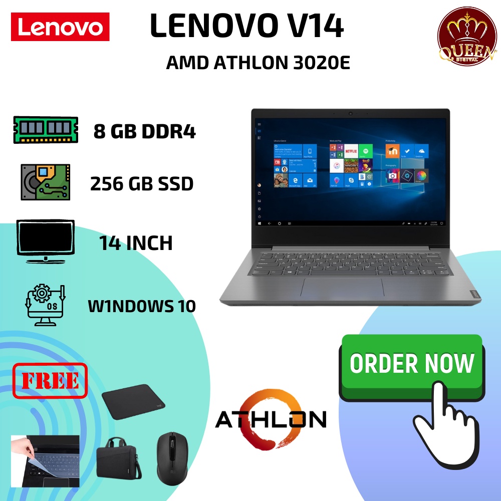 Jual Lenovo V Ada Amd Athlon E Gb Ram Ssd Gb Inch