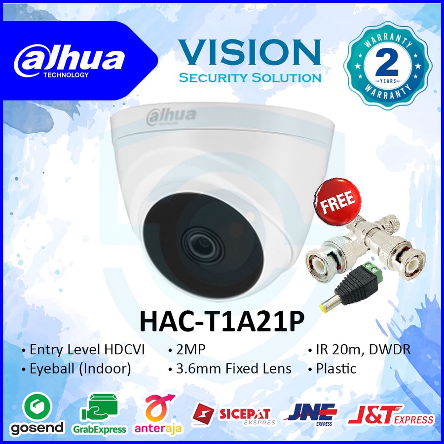 Jual Kamera Cctv Hdcvi Dahua Indoor Mp Hac T A P Cooper Series