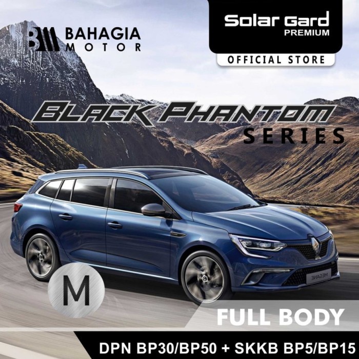 Jual Kaca Film Full Solar Gard Premium Black Phantom Medium Car