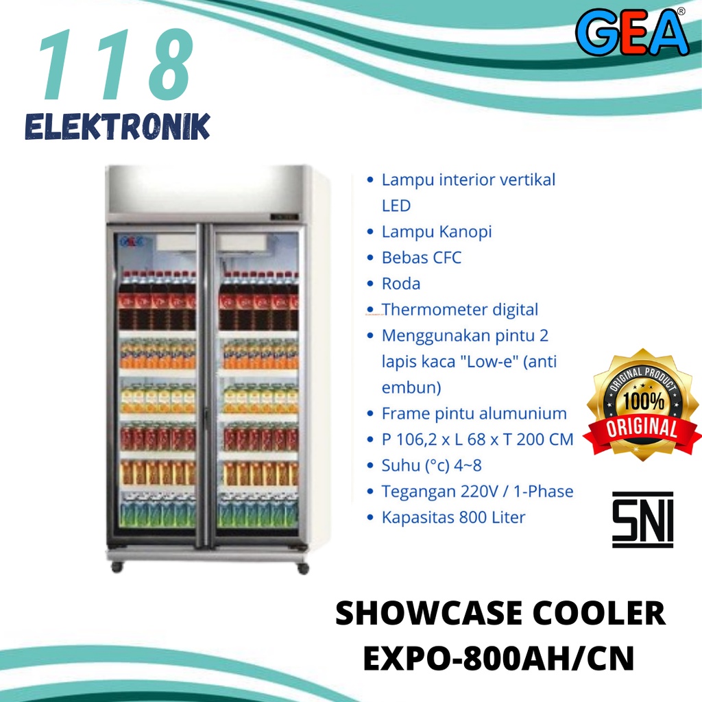 Jual Gea Showcase Display Cooler Pintu Pintu Expo Ah Cn