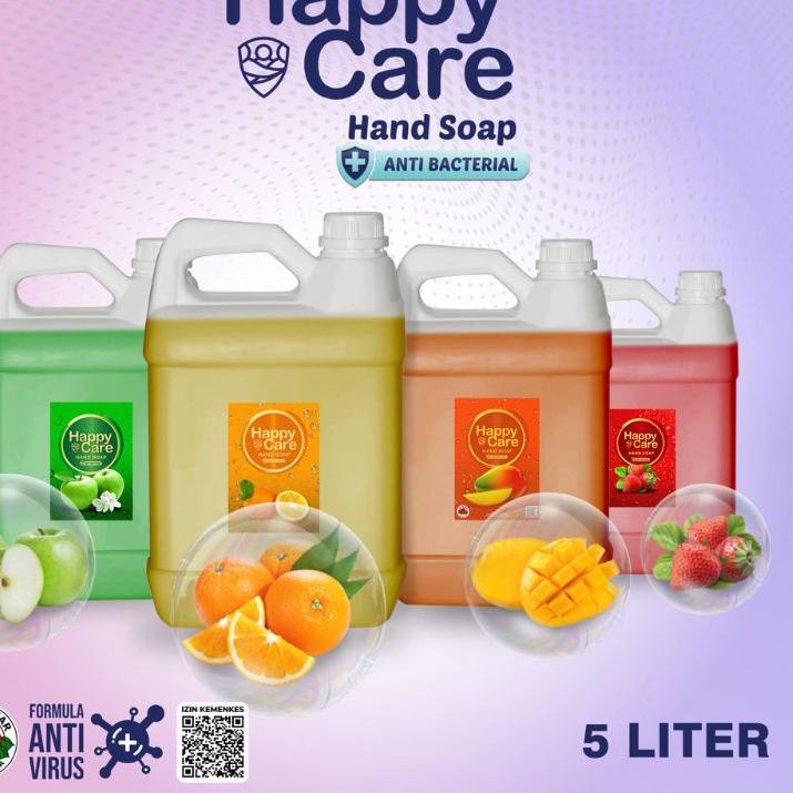 Jual Promo BISA COD Sabun Cuci Tangan Happy Care Refill 5 Liter Cap