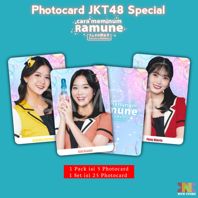 Jual Photocard Jkt Ramune No Nomikata Cara Meminum Ramune