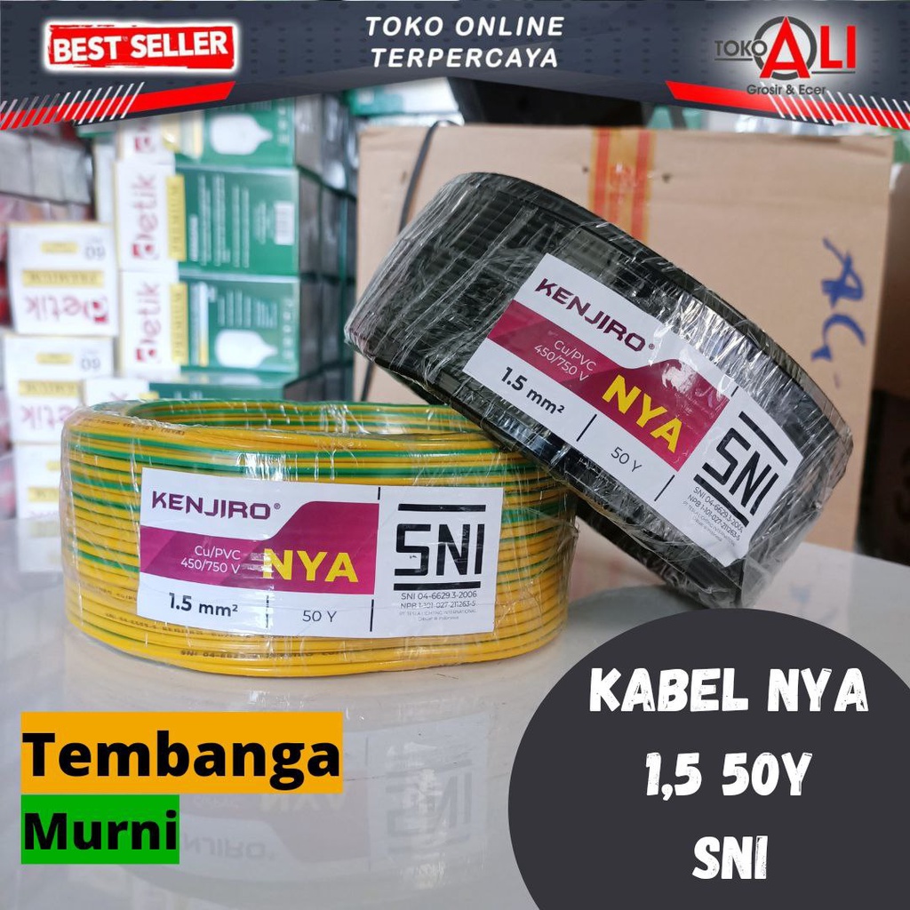 Jual Kabel Listrik Kawat Nya X Yard Sni Tembaga Murni Shopee