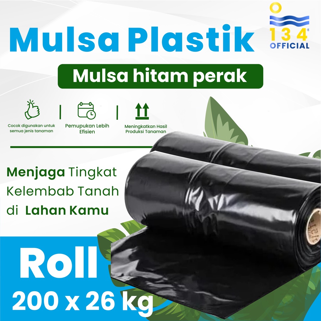 Jual Plastik Mulsa Roll Pertanian Plastik Mulsa Roll Hitam Perak