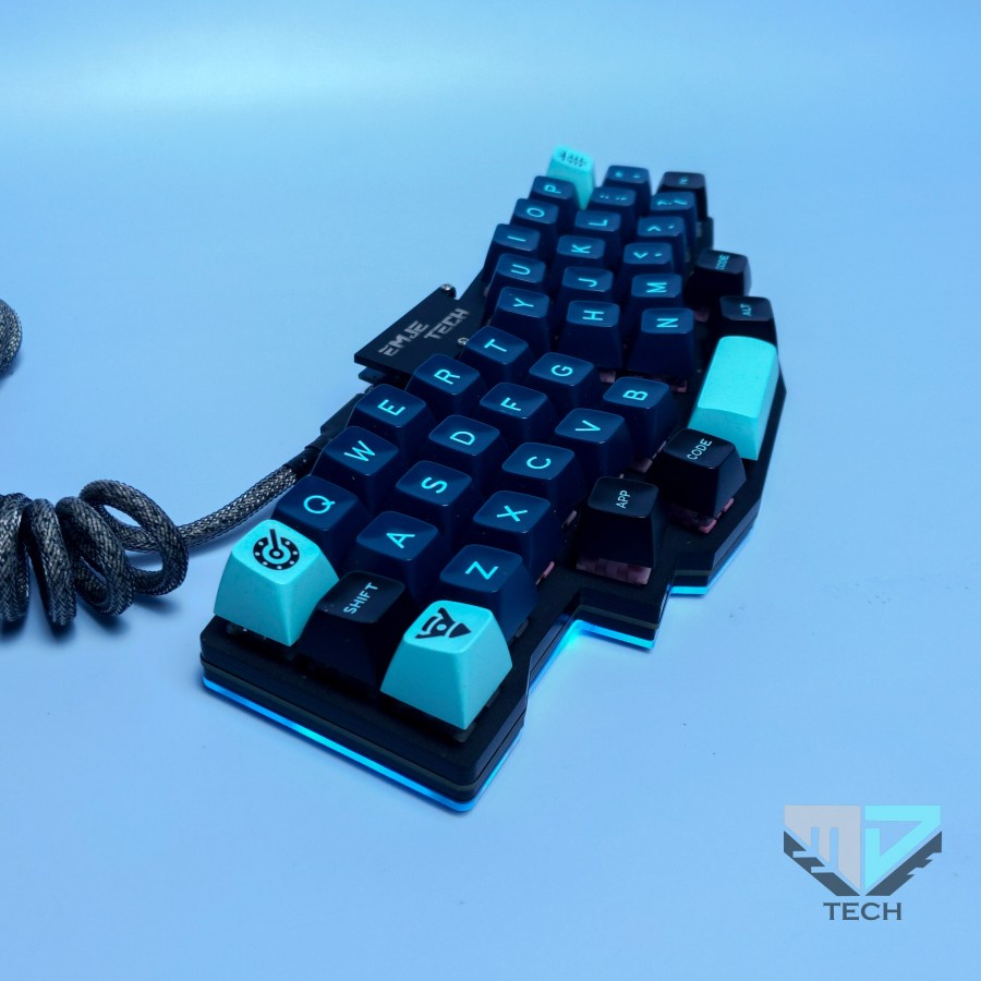 Jual Prebuilt Reviung Ergo Qmk Diy Mechanical Keyboard Hotswap