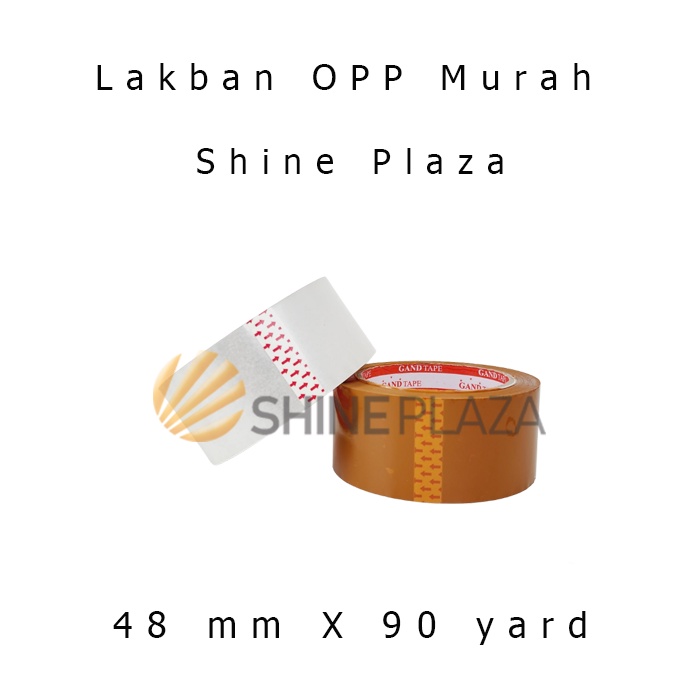 Jual Lakban OPP Tape Bening Coklat 2 Inch Tebal Murah Lengket 48mm X 90