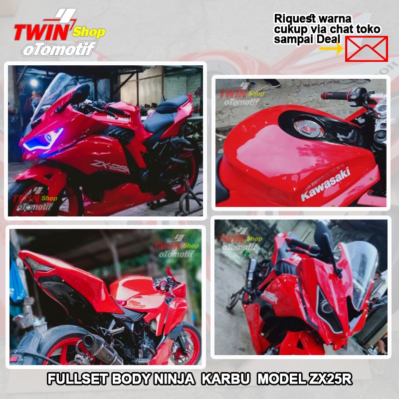 Jual Ninja Karbu Body Ninja Karbu Model Zx R Body Fairing Ninja Karbu