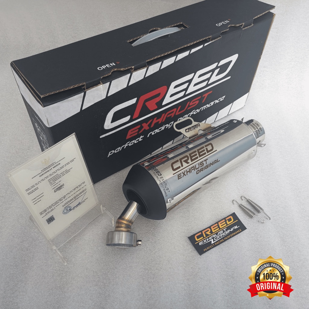 Jual Tabung Silincer Knalpot Racing Creed Exhaust Original Free DB