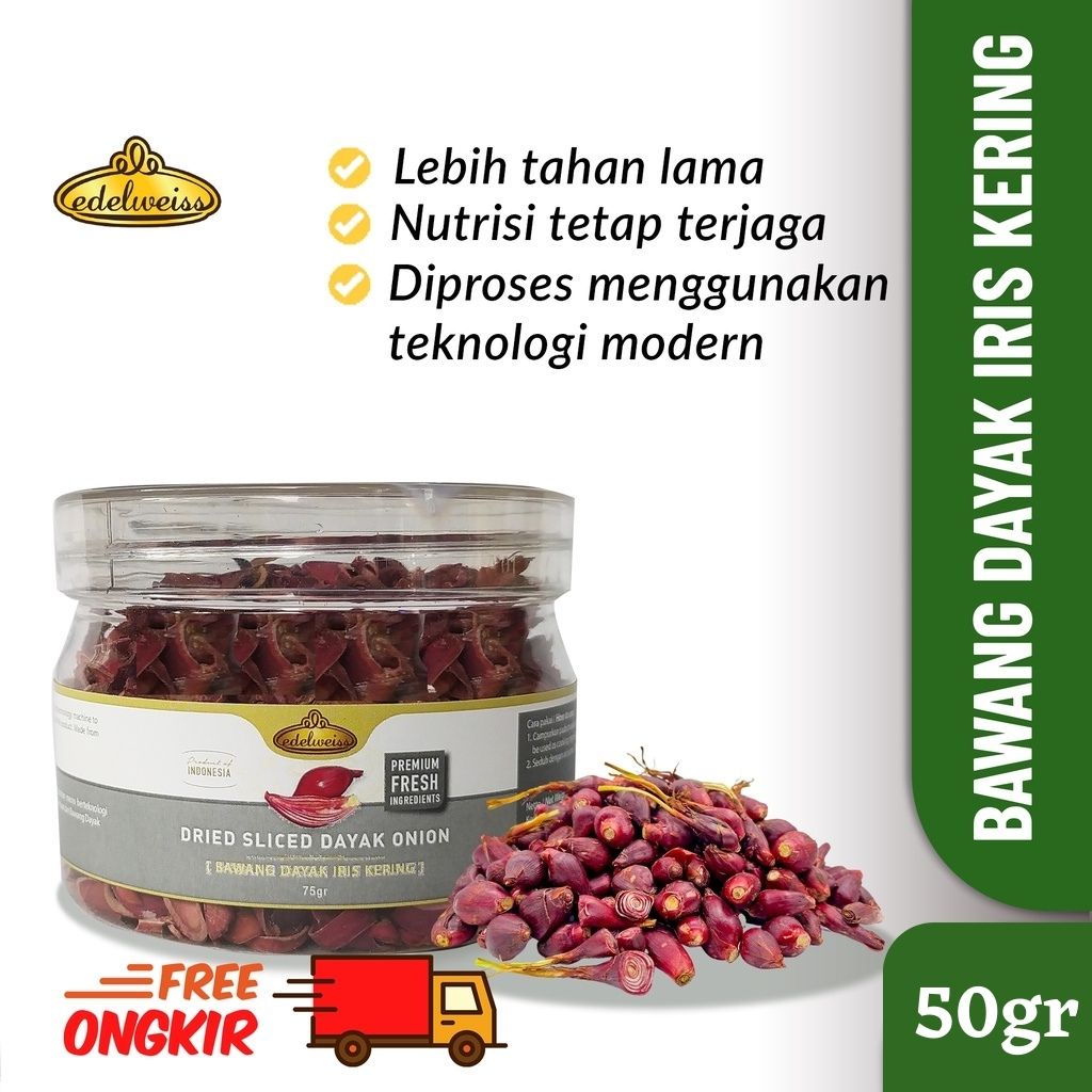 Jual Bawang Dayak Kering Asli Kalimantan Dried Dayak Onion Edelweiss