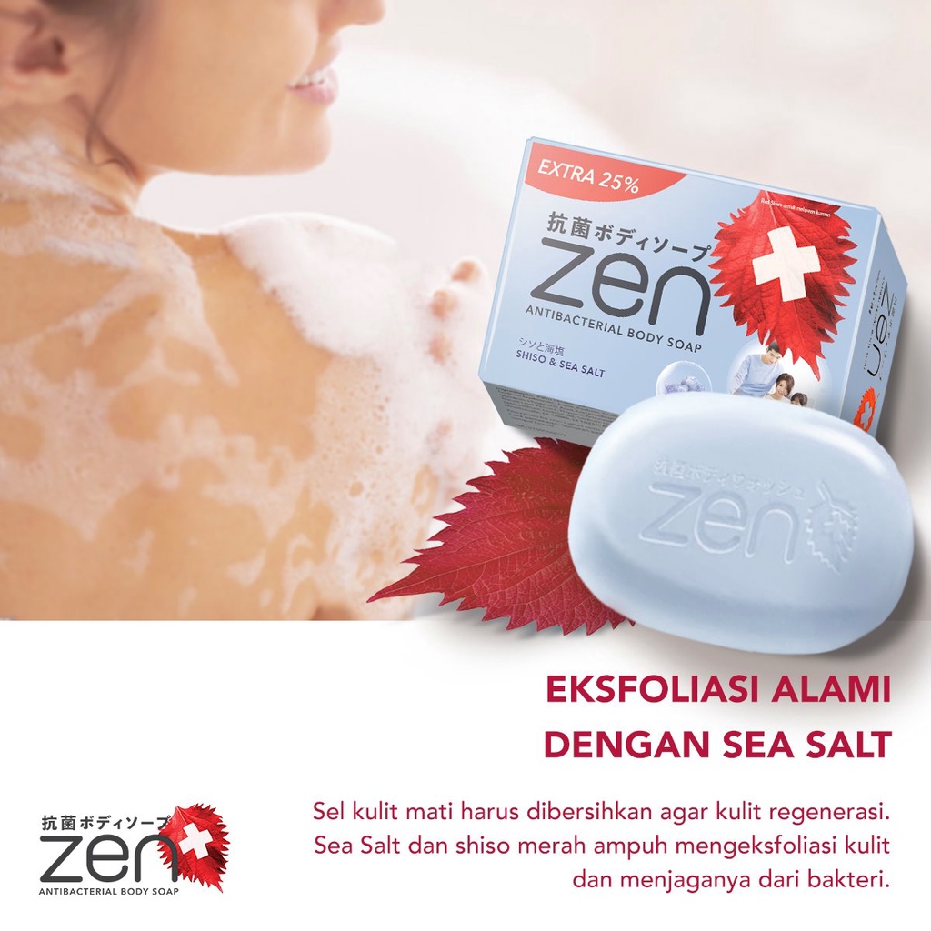 Jual SABUN ANTI BACTERICAL 70GR BPOM Zen Anti Bacterial Bar Soap