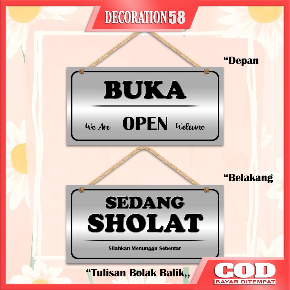 Jual Wall Decor Hiasan Pajangan Dinding Gantungan Pintu Rumah Toko