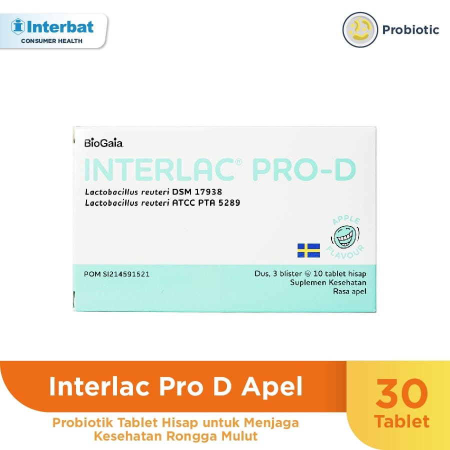 Jual Interlac Pro D Apple Tablet Hisap Rasa Apel 10 Tablet 3