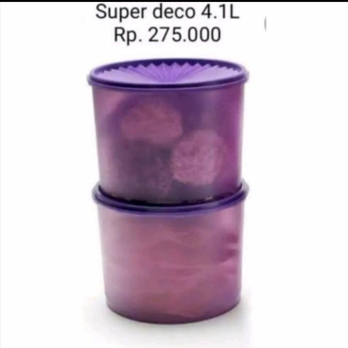 Jual LOTUS SUPER DECO CANISTER 2PC TOPLES TUPPERWARE Shopee Indonesia