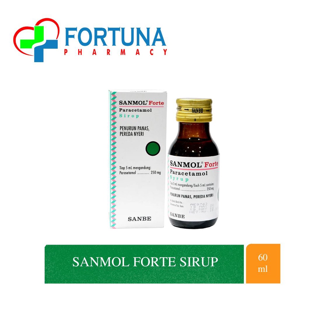 Jual Sanmol Forte Ml Sirup Paracetamol Demam Sakit Gigi Sakit