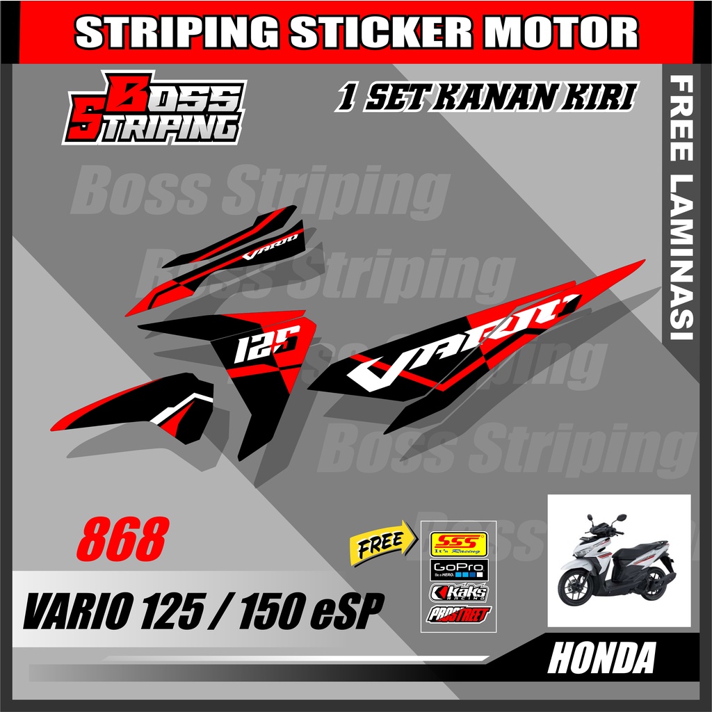 Jual STRIPING STICKER VARIO LED OLD 125 150 STIKER VARIASI MOTOR