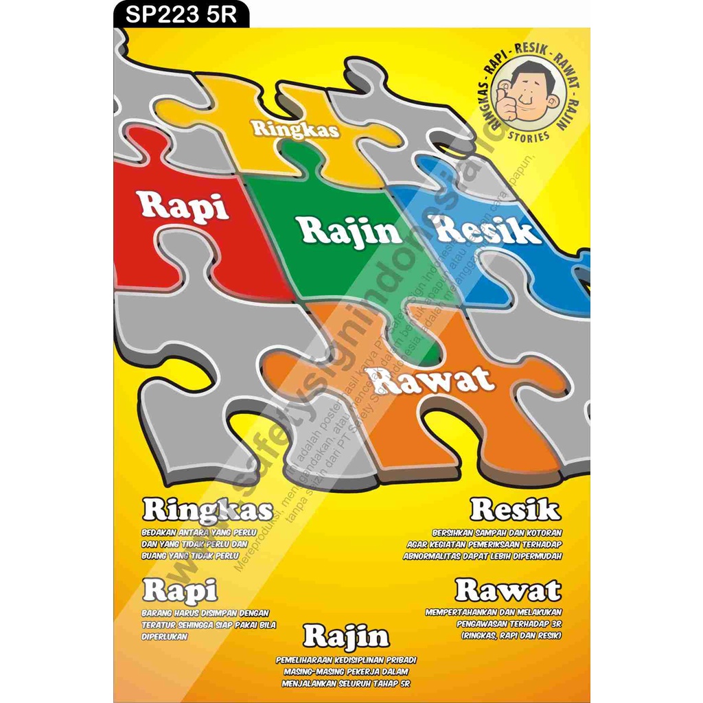 Jual SP223 Poster K3 Safety A2 Pigura 5R Puzzle Shopee Indonesia