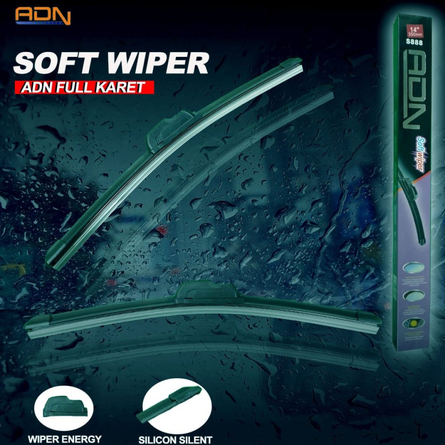 Jual Soft Wiper Mobil Pisang Full Karet Frameless Full Karet Lentur