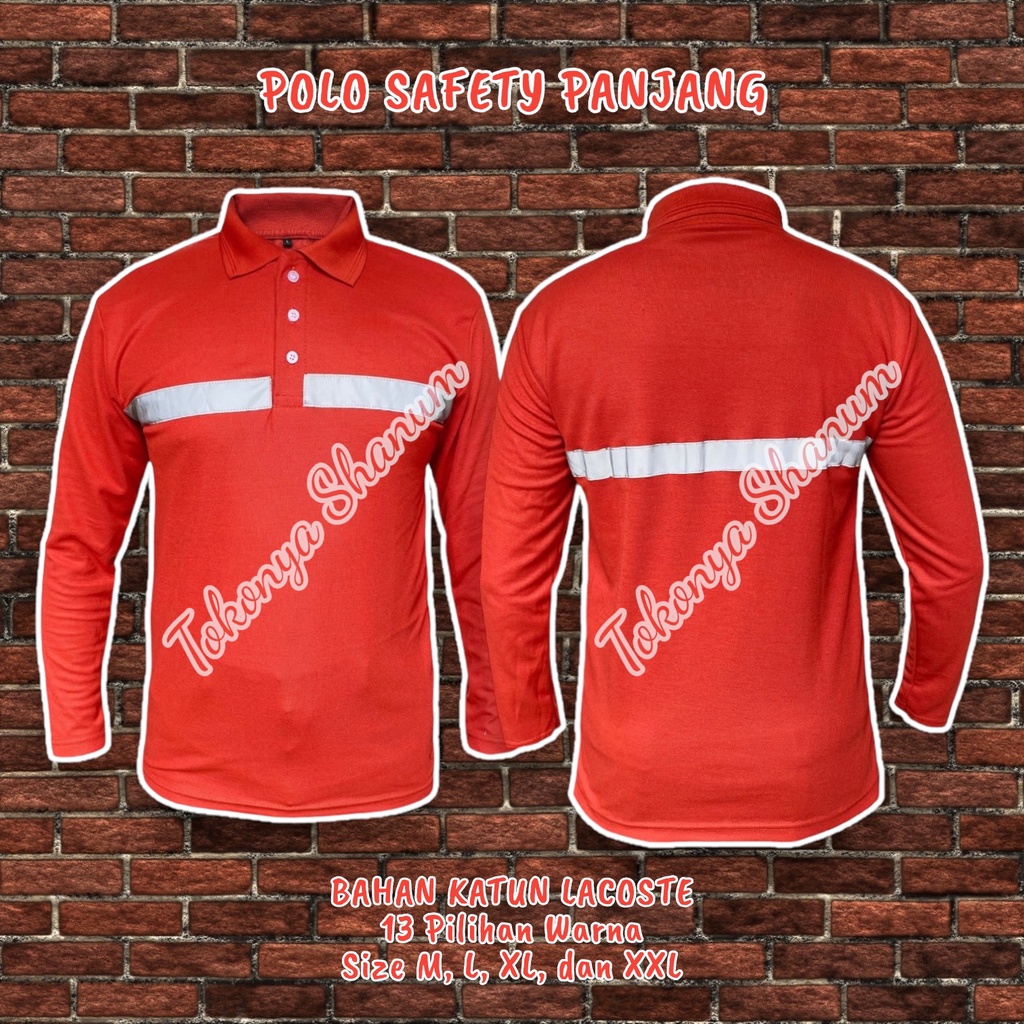 Jual Kaos Safety Kerah Kaos Polo Safety Panjang Poloshirt Polo